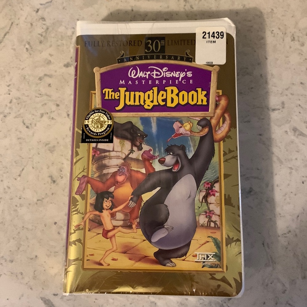 Walt Disney The Jungle Book VHS 30th Anniversary Masterpiece Edition NEW SEALED